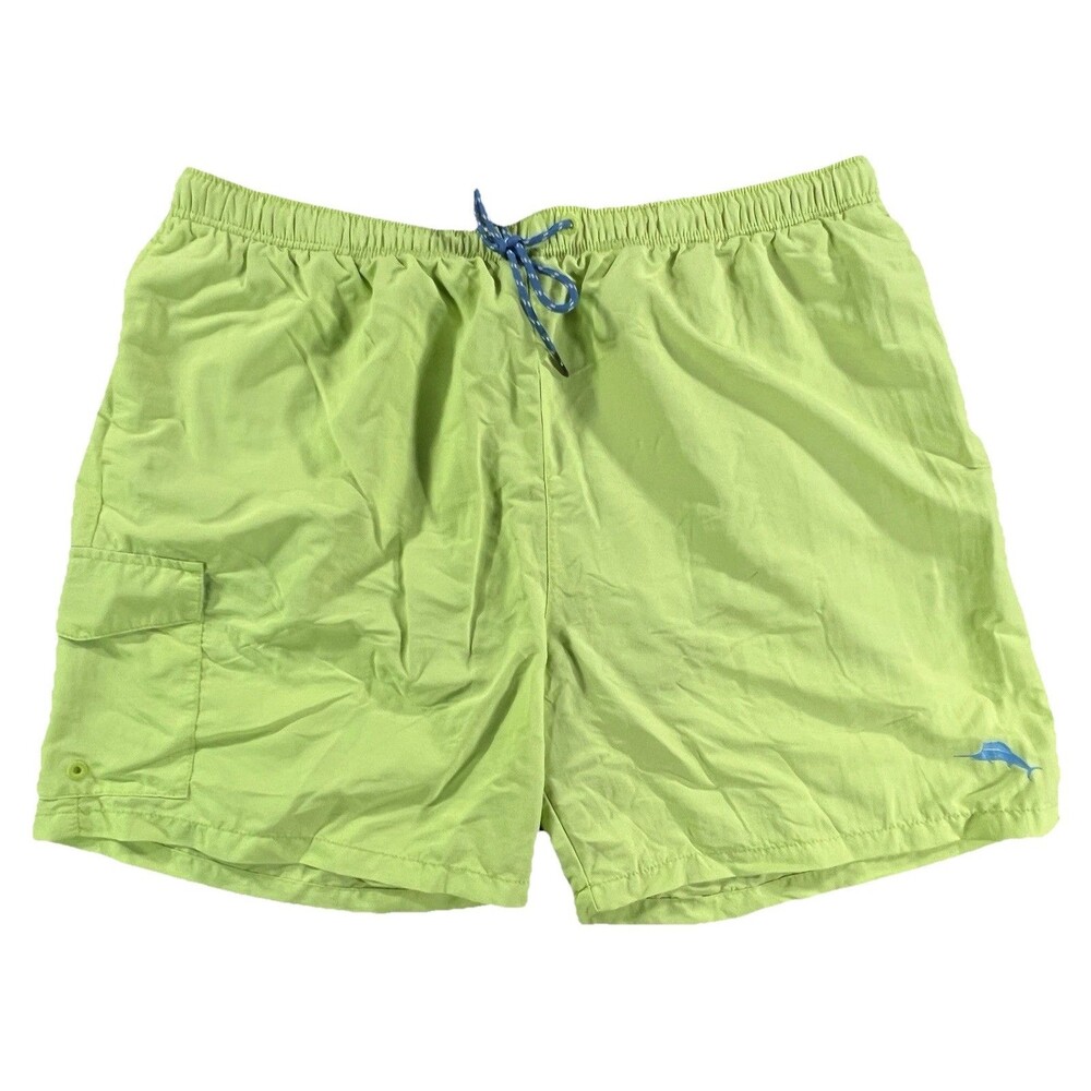 Tommy Bahama Men’s Fluorescent Green Relax Swim Suit Lined Cargo XXLarge